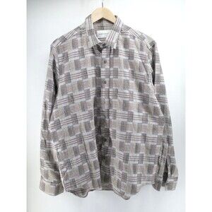 PEREGRINE Farley Check Brushed‎ Cotton Button Up Shirt Large